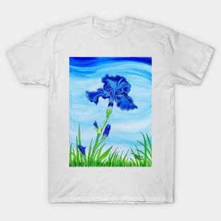 Blue Bearded Iris T-Shirt